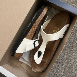 Birkenstock Gizeh White Sandals